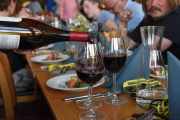 Lørdag - Til forretten fikk vi vin