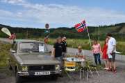 Lørdag - Et norsk flagg hadde senior med seg og det fikk vi bruk for