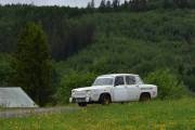 Renault 8 Major fra 1964 har også tatt på seg hjelm
