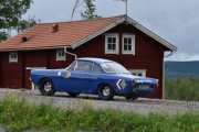 Men jeg fikk ikke filmet alle bilene som var med, den norske rallybilen dukket ikke opp. Så her må det ha skjedd noe