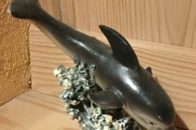 Delfin grå, høyde 9 cm