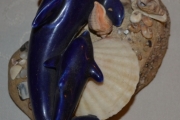 Delfin på sten