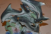 Delfin i porselen