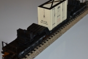 MARKLIN 4618 WAGON SURBAISSE 12 ESSIEUX TRANSPORT CAISSE