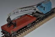 Marklin 4611 wagon grue avec wagon plat porte fleche