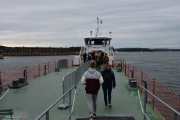Da er vi på vei ut til båten, dette blir Kevins første båttur til Hovedøya