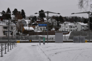 Like før vi er inne på Høyenhall T-banestasjon og det er 3 minutter til banen kommer