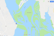 Her er stedet, Årnestangen som er en halvøy, ligger på vestsiden av deltasletten i Rælingen kommune. Ytterst på halvøya er det satt opp et fugletårn, men det fant ikke vi - dårlig mobil dekning
