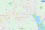 Så her kommer turen vår til å starte, vi møtes på Olsen på Bryn. Derfra tar vi E6 direkte til Årnestangen, det vil si at vi må innom noen lokalveier før vi er der. Og ikke fortell noen at vi kjørte for langt og måtte snu og kjøre litt tilbake - bortgjemt sted skjønner du :-)