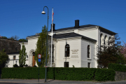 Vi går litt videre og kommer til Selskapslokaler Oslo Militære Samfund som ligger i Myntgata