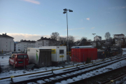 Vi er fremdeles ved Majorstuen der hvor T-banen kjører i hver sin retning, men jeg ble litt fasinert av det gamle hvite huset på høyden langt der bak