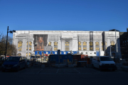 Så ser vi mot Kulturhistorisk museum som tydeligvis også skal pusses opp