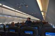 SAS flyet med avgang kl. 11.10 og Vidar gjør seg litt kjent på flyet