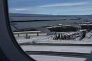 Flyet har lettet og vi har en 2.20 timers flytur foran oss