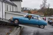Det er en Citroën D-spesial fra 1973, også kalt DS eller padda. Den ble produsert fra 1955 til 1975, så den var veldig populær