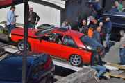 Så rygger det ned enda en bil fra låven, det er en Renault Fuego TX fra 1981. Dette er bilen som kom til Norge, men ikke til Sverige. Kanskje på tide å snakke med Renault apparatet, lager Renault en bil, så skal alle land ha den...