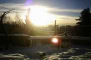 Morten 17 januar 2019 -  Men solen kommer frem og da har jeg plassert kamera feil